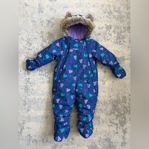OshKosh B'gosh Navy Heart Snowsuit